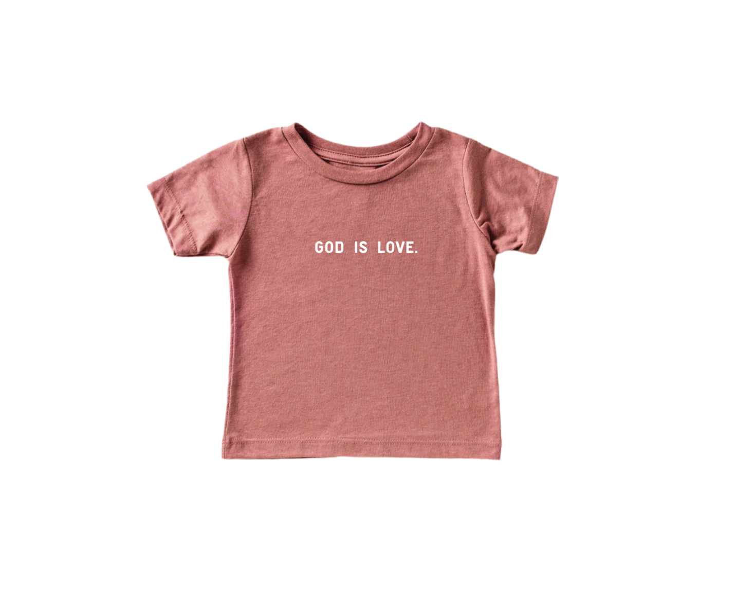 GOD IS LOVE - MAUVE TODDLER TEE